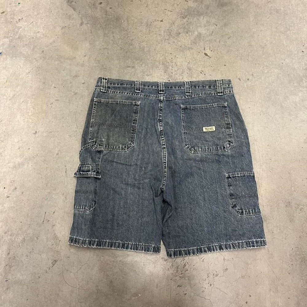 Vintage Y2K‎ grey wash faded baggy carpenter jorts